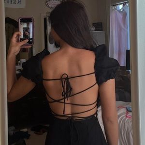 Zara viral linen blend dress SOLD